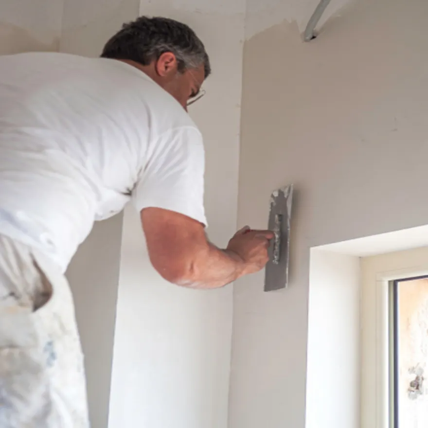 Travailleur outil de plâtrage marbre intérieur